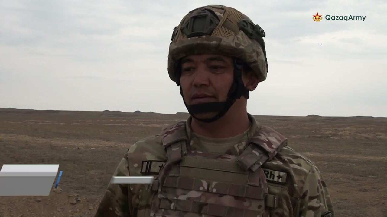 Жауынгерлер граната лақтырудан жаттығу өткізді 