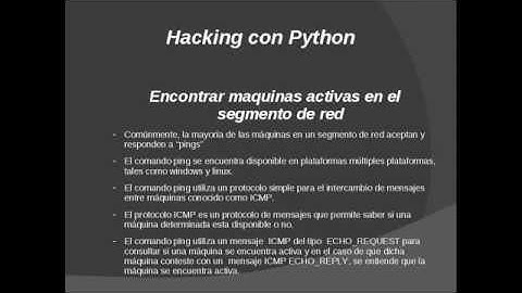 Hacking con Python - Parte II Reconocimiento de máquinas en el entorno de red