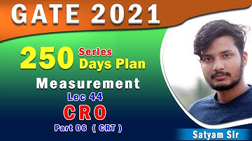 Lec 44 I CRO I Part 6 (CRT) I 250 days Plan I GATE 2021 I Genique