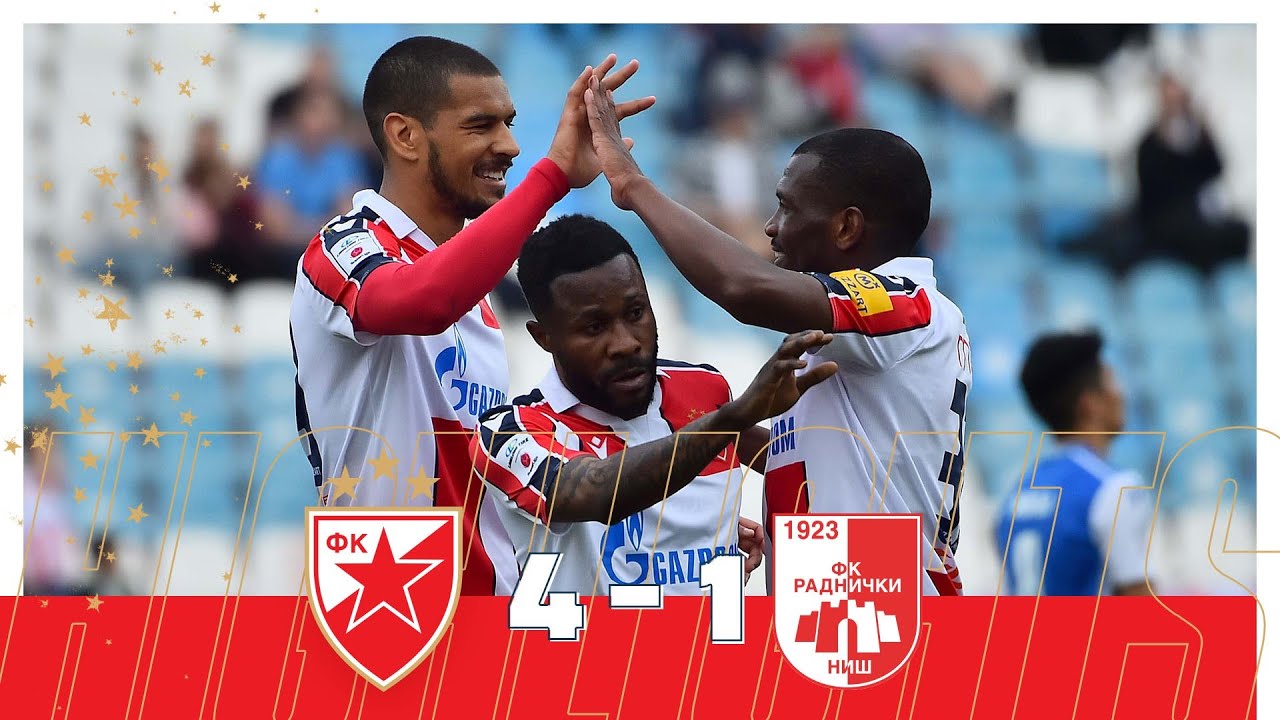 FK Radnicki Nis 1-3 FK Crvena Zvezda Belgrad :: Highlights :: Videos 