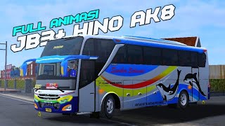 MOD BUSSID JB3+ HINO AK8 || FULL ANIM || MOD BUSSID 2020