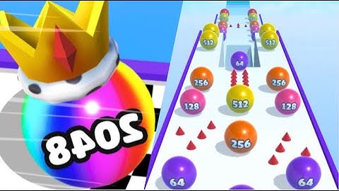 Reverse Ball Merge 2048 Gameplay | All Games All Levels Android/ IOS 2024 Walkthrough