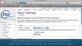 MediaWiki: Deleting a Wiki Page