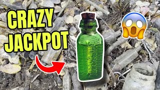 100 YEAR Old Map Leads to Unbelievable Jackpot of OLD Bottles 🔥 #vintage #archaeology #mudlarking