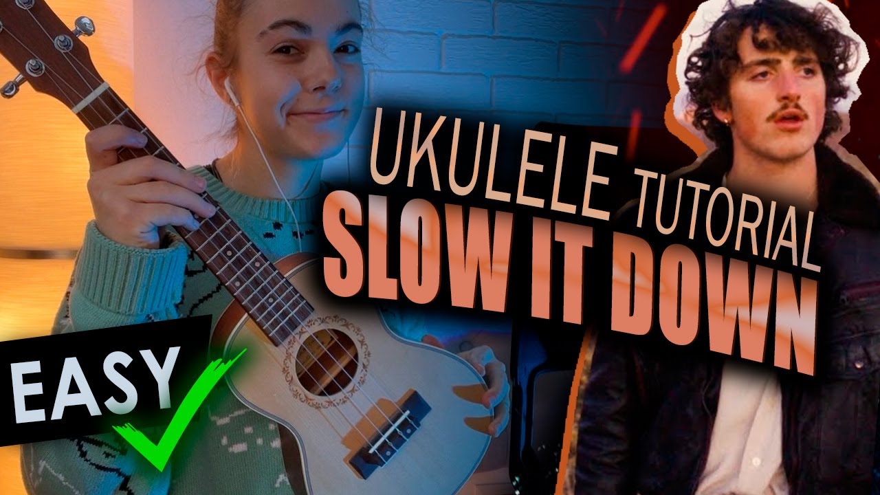 Slow it down EASY UKULELE TUTORIAL with chords and lyrics | Benson Boone NEW SONG