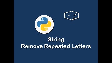 string remove repeated letters in python 😀