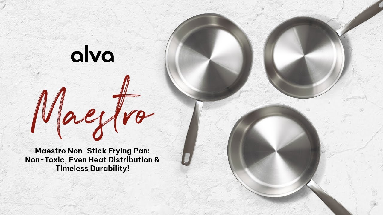 Maestro Non-Stick Frying Pan: Non-Toxic, Even Heat Distribution & Timeless Durability!