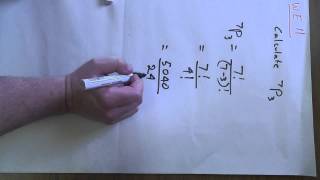 Permutations using nPr
