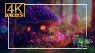 Fairy toadstool house & butterflies - Peaceful ambient instrumental music - 10 hours relax video