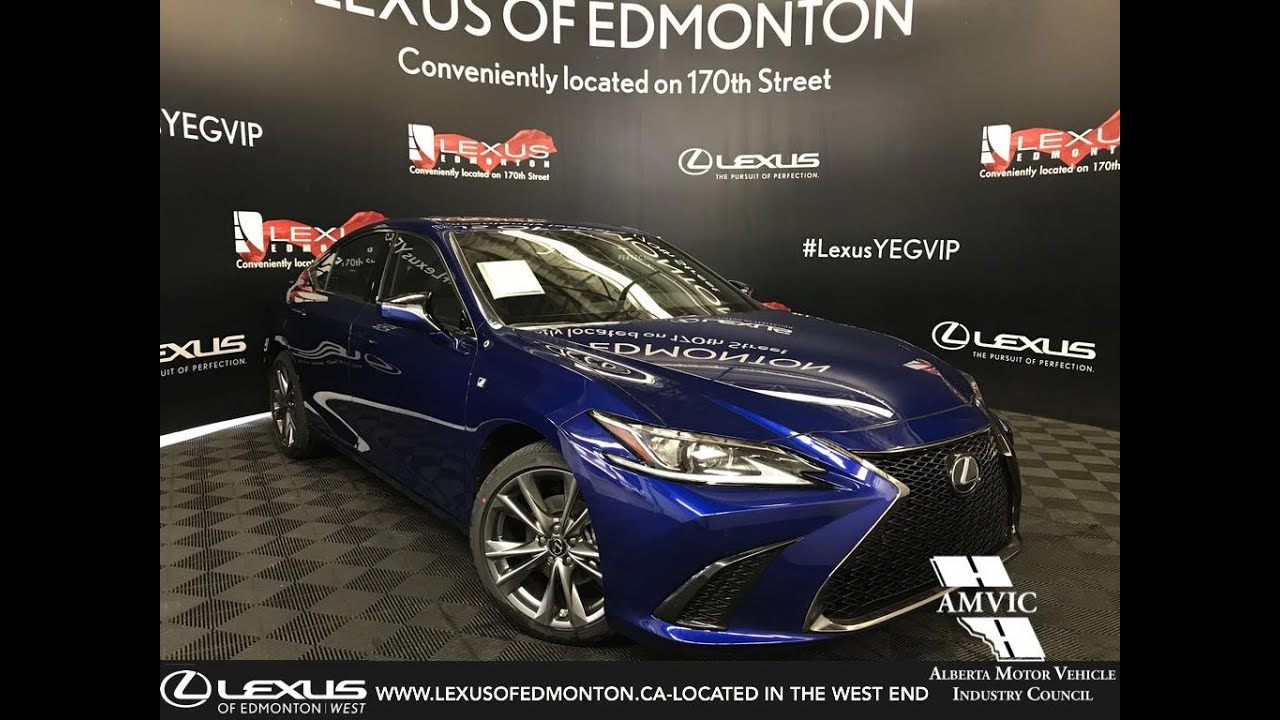 Blue 2019 Lexus ES 350 F Sport Series 1 Review - Edmonton Alberta ...