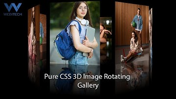 How to Create a Stunning 3D Image Gallery With HTML & CSS || CSS 3D Animation Effects