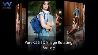 How to Create a Stunning 3D Image Gallery With HTML & CSS || CSS 3D Animation Effects