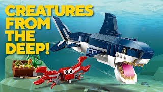 Undersea Action with a Shark, Squid or Angler Fish in LEGO® Creator 3in1!