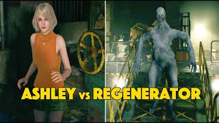 ASHLEY Graham Beats a REGENERATOR all by Herself!  Plus a rare Luis scene - Resident Evil 4 Remake