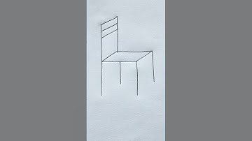 How to Draw Chair Step by Step | Easy Chair Drawing for Kids | #shorts #drawing #art