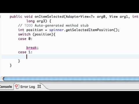 Android Application Development Tutorial   106   OnItemSelected and File Directories   YouTube