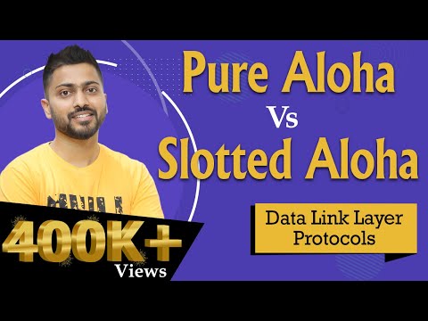Lec-33: Pure Aloha Vs Slotted Aloha with all imp points in Hindi | Computer Networks