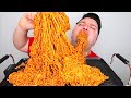 EXTREMELY CHEESY SUPER SPICY FIRE RAMEN NOODLES • Mukbang & Recipe