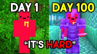 Minecraft 100 Days Videos be like...