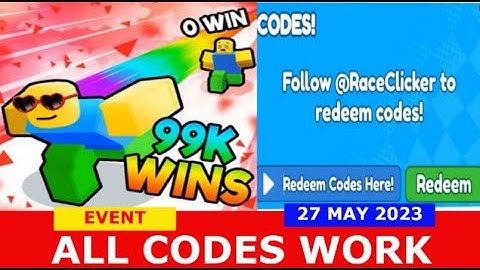 *NEW UPDATE* [EVENT] Race Clicker ROBLOX | ALL CODES | 27 MAY 2023