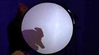 Comedian Bob Stromberg does his classic Shadow Puppet piece
