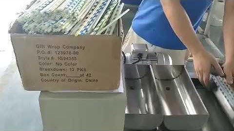 500pcs group paper straw automatic counting machine