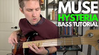 Hysteria by Muse Bass Tutorial - Bass Guitar Lessons with Stuart!