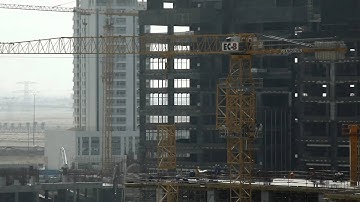 A tower crane building itself.