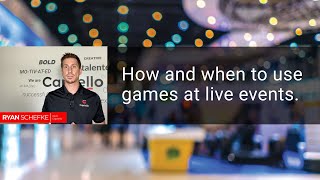 How and When to Use Games at Face-to-Face Events | Captello