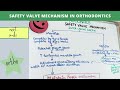 safety valve mechanism in orthodontics