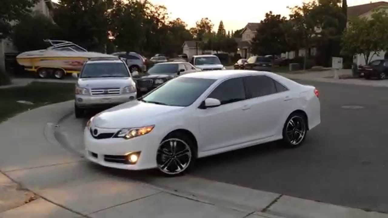 2014 Toyota Camry 20" Wheels with dual exhaust - YouTube
