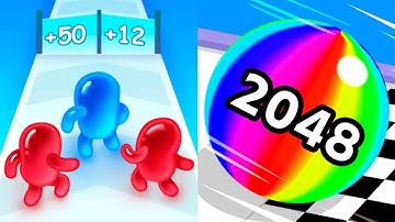 Join Blob Clash 3d VS Ball Run 2048 Satisfying ASMR GamePlay (Android,ios) (New Update)