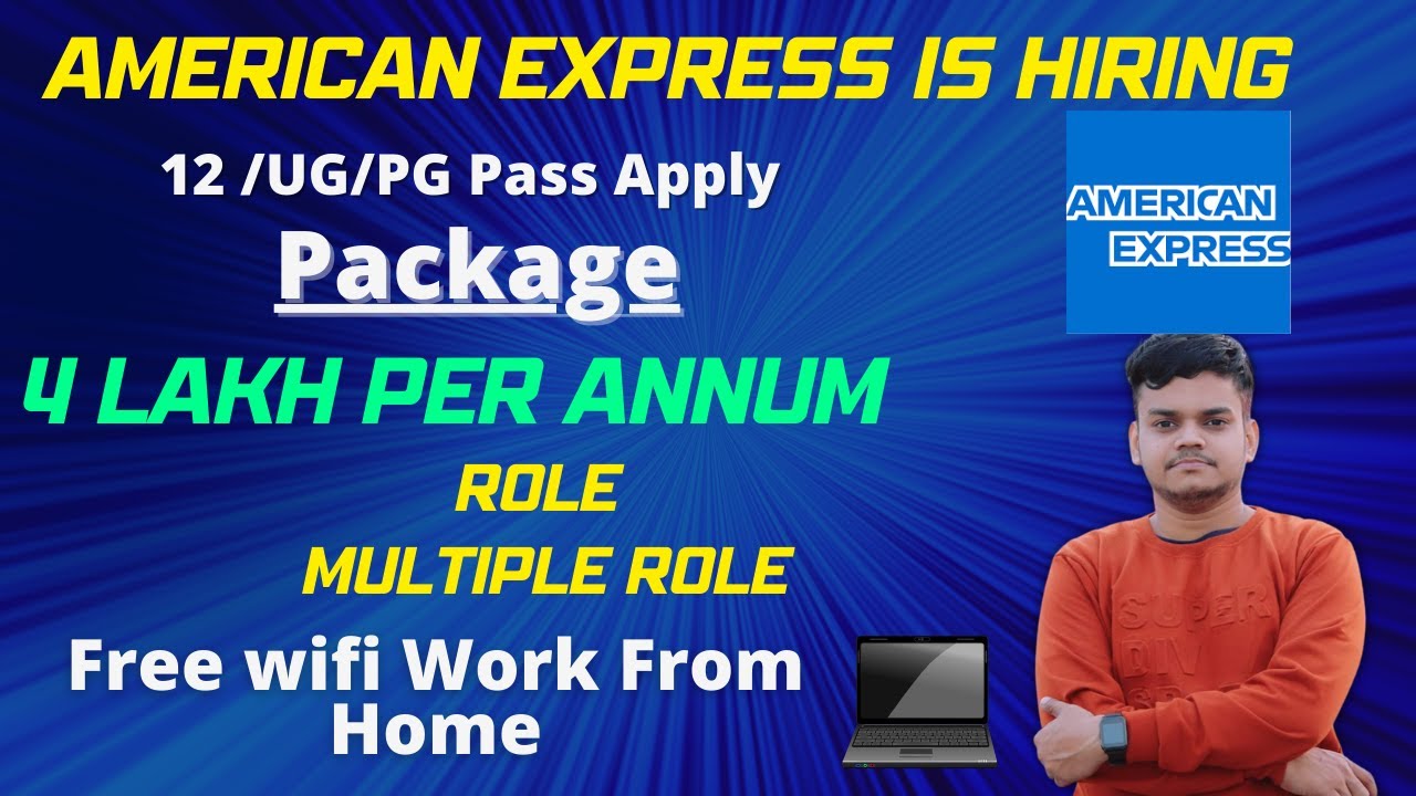 Work From Home Jobs 12th Pass Job American Express Online Job