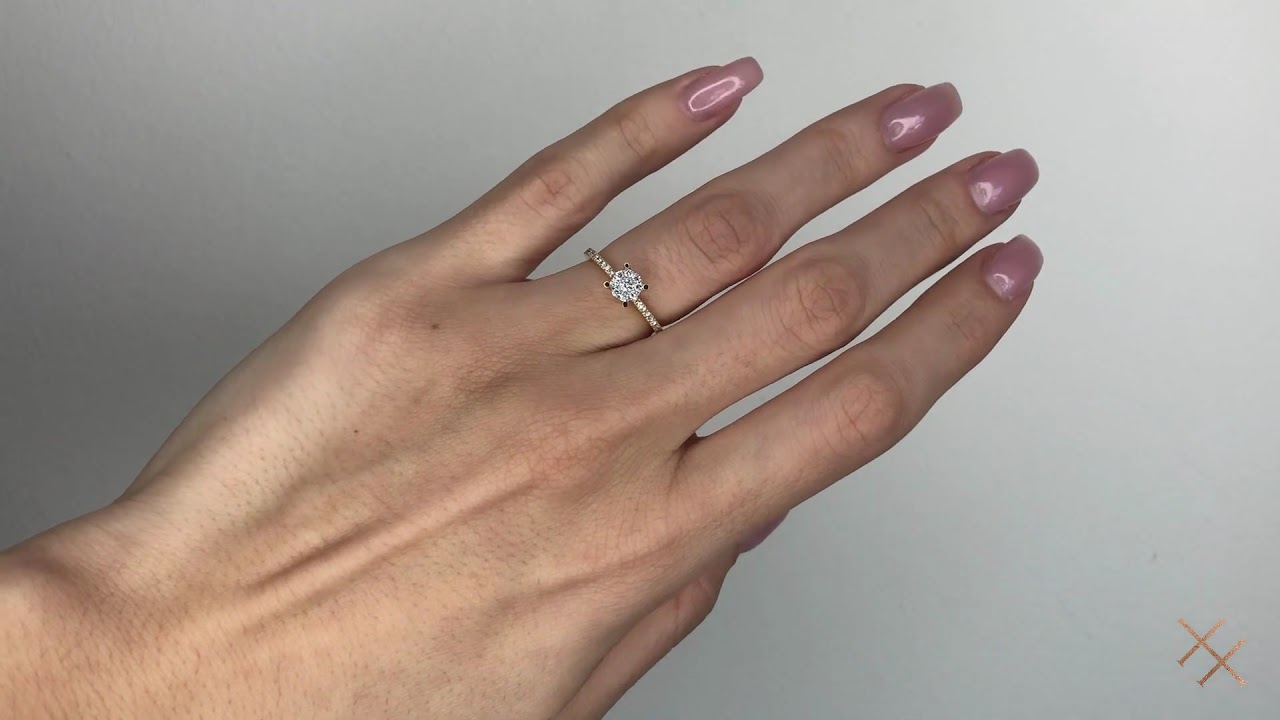 Μονόπετρο Δαχτυλίδι με διαμάντια KV27868G | Haritidis Jewelry