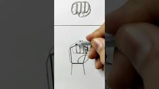 أسهل طريقة لرسم اليد✋ Drawing hand like✋