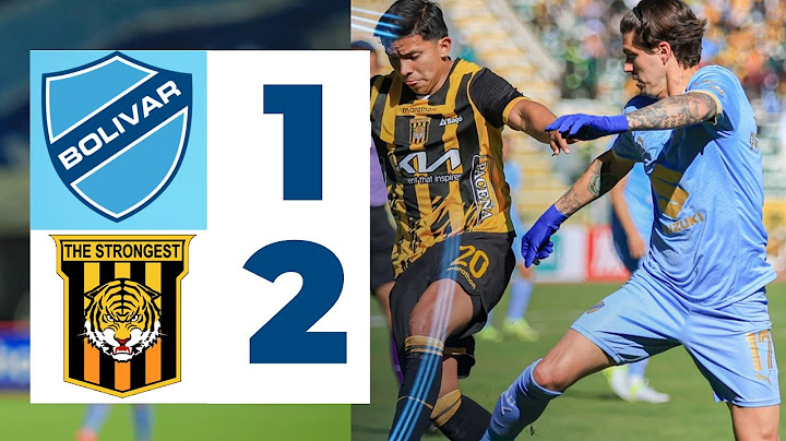 CLUB BOLIVAR 1 - 2 THE STRONGEST |RESUMEN Y GOLES| JORNADA 11 DIVISIÓN PROFESIONAL