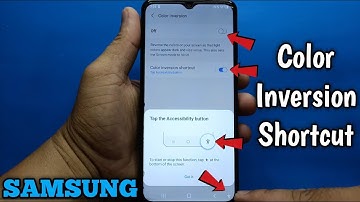 How to Enable color inversion shortcut on Samsung Galaxy A02 | Visibility Enhancements