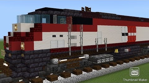 Minecraft CalTrain MP36PH-3C Locomotive Time Lapse Speed Build