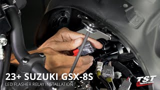 How To Install LED Flasher Relay on Suzuki GSX-8S / 2024+ GSX-8R by TST Industries