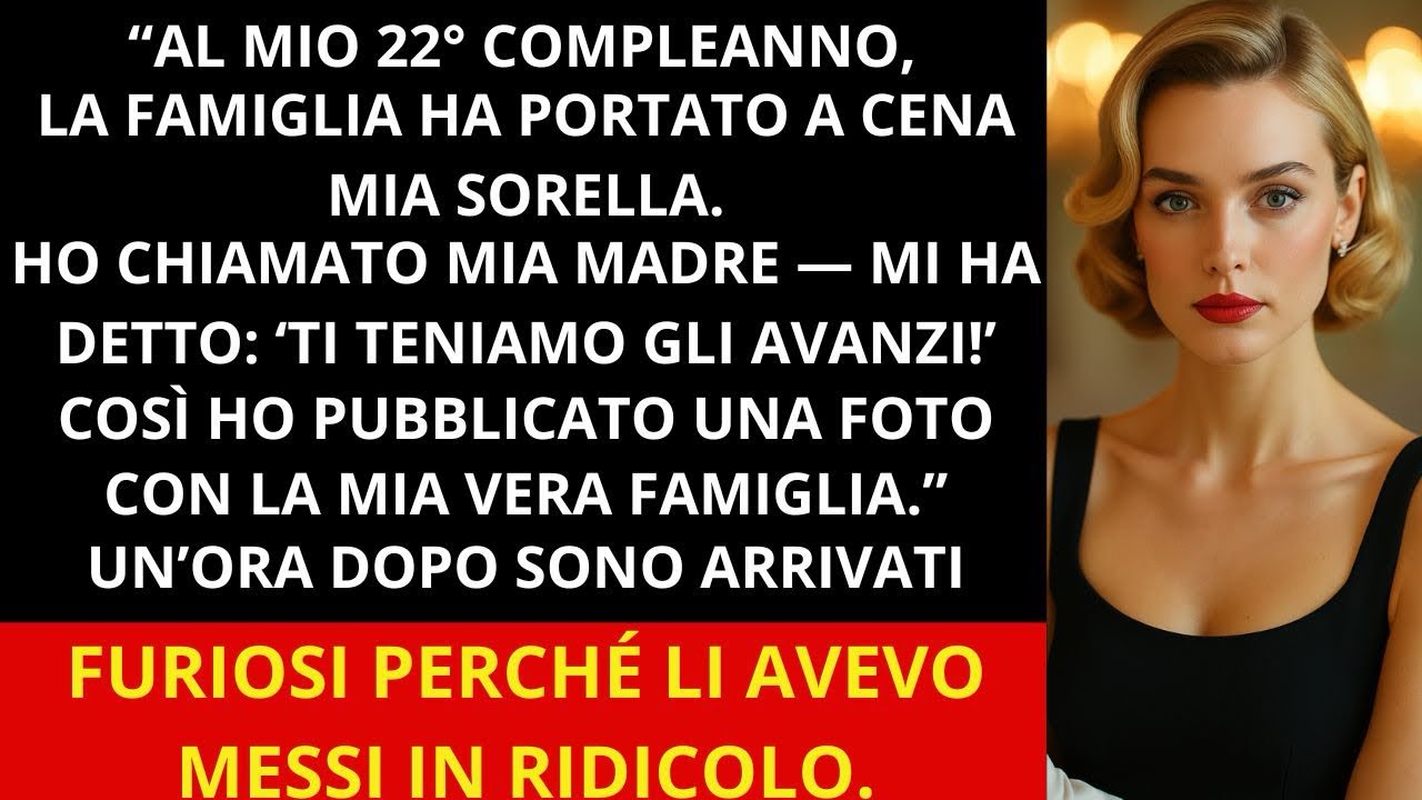 Al mio compleanno, la mia famiglia non si è presentata. Ho chiamato mia madre… e lei ha riso.