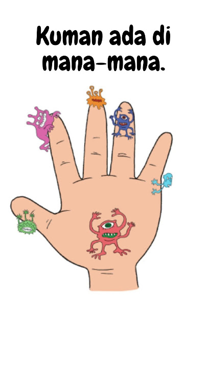 Awas kuman watch out for germs #shorts