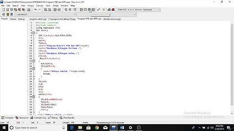Program Mencari FPB dan KPK (C++)