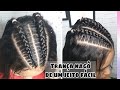 Como fazer trança Nagô/ De um jeito muito fácil /hair style girl