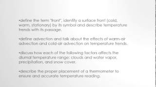 Celebrity Module 3 – Global and local controllers of temperature Profile