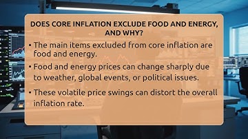 Does **core Inflation** Exclude Food And Energy, And Why? - Inflation Insight Channel