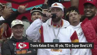 Travis Kelce ready to 'run it back' in epic Super Bowl LVII parade speech