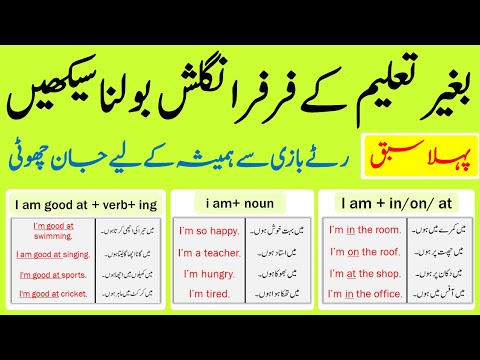 English Speaking Practice Course Explained Through Urdu Day 1 AWEnglish