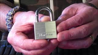 Single Pin Picking A 40mm MASTER Padlock In Seconds But USA Customs Had To Cut Off A Case