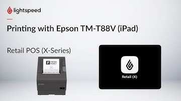 Printing with Epson TM-T88V (iPad)