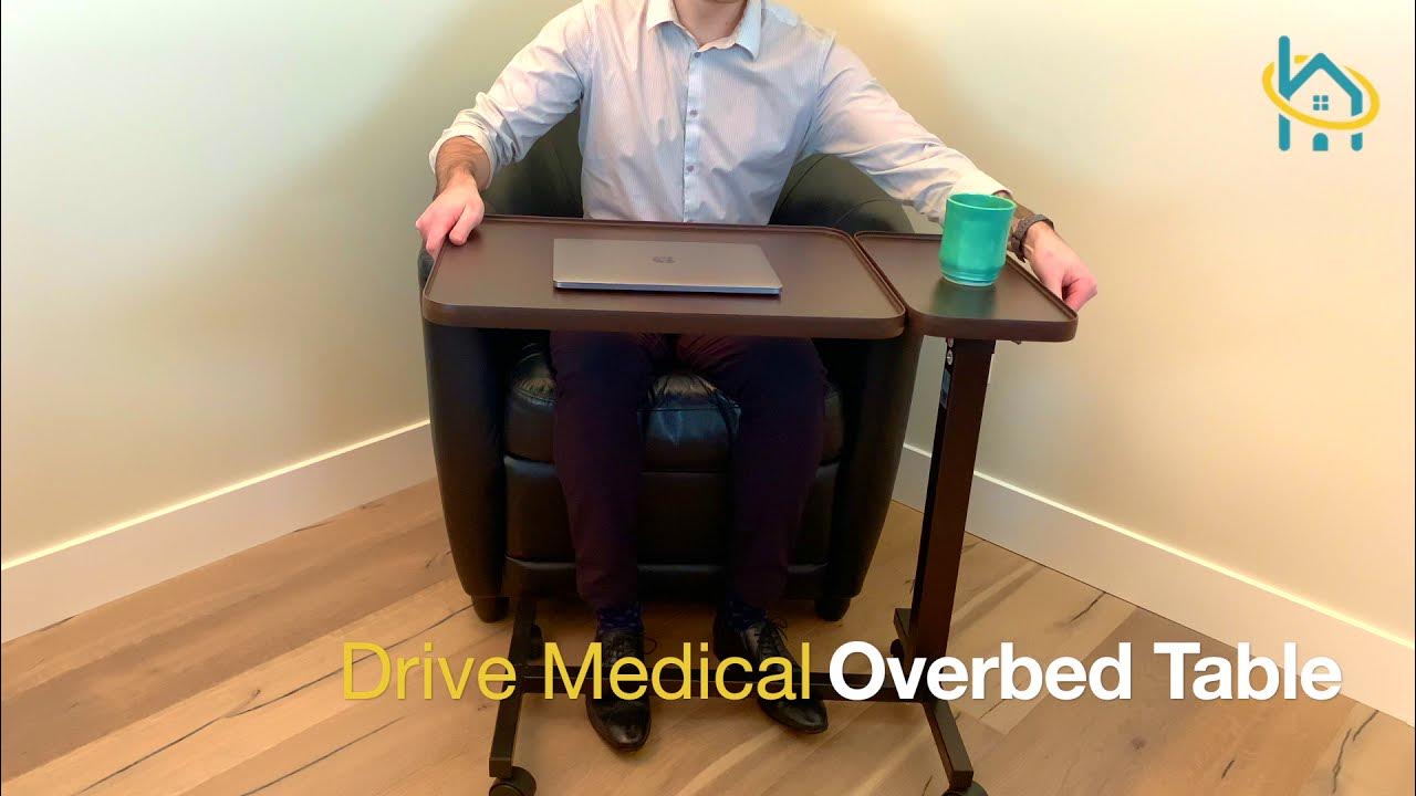 Drive Medical Overbed Table Double Top Instructions YouTube